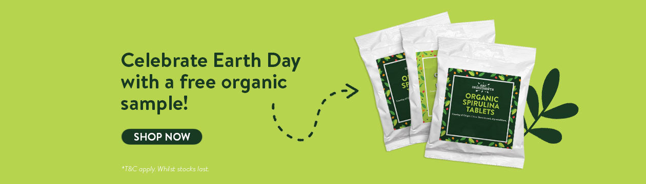 We’re joining the Earth Day celebrations with a free Organic sample in every order placed this month!