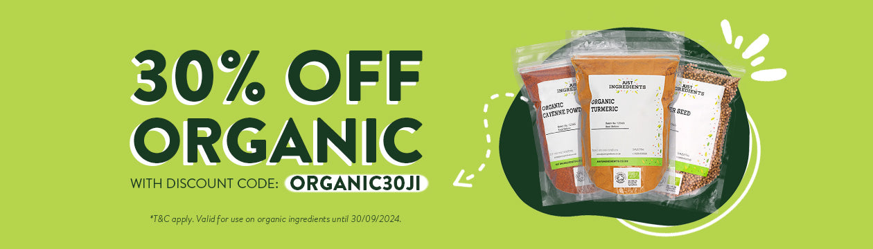 Take 30% OFF Organic herbs and spices for Organic September!